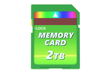 green memory card 2TB