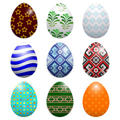 Set of Easter eggs