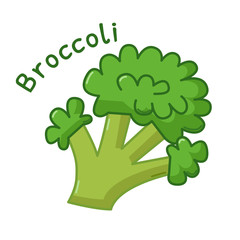 Isolated broccoli icon