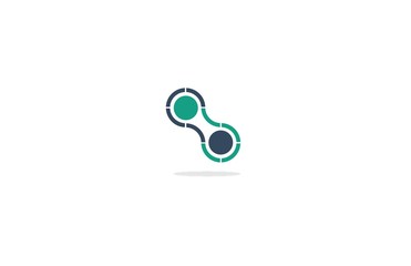 circle connection infinity icon logo