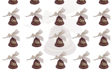 bells arranged in row