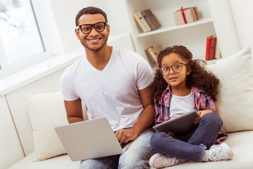 Father and daughter