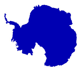 Antarctica SIlhouette Map © Al
