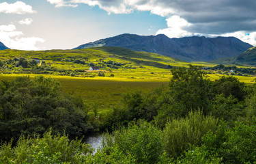 Ireland, Calway county, landscape of the Connemara area,