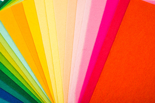 Multicolor wool felt
