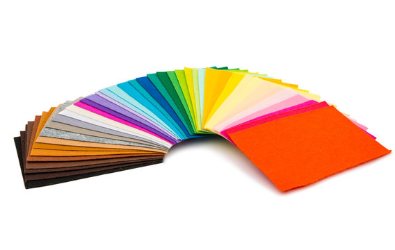 Multicolor wool felt