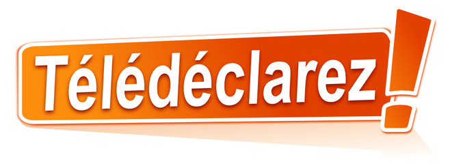 télédéclarez sur étiquette orange