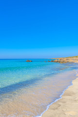 Turquoise sea water at Kedrodasos beach, Crete