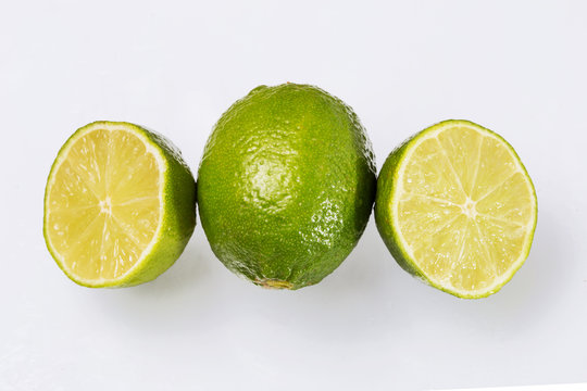 Lime slices in studio 