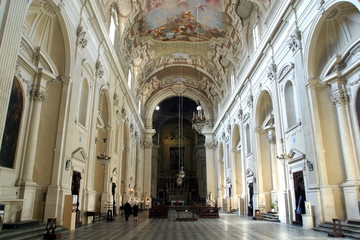 Toscana,Firenze,chiesa del Carmine,interno.