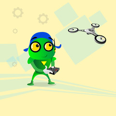 Modern Robot Remote Control Drone Flying Air Quadrocopter 