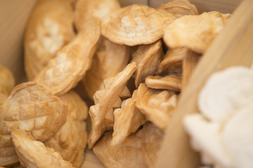 Traditional polish smoked cheese oscypek