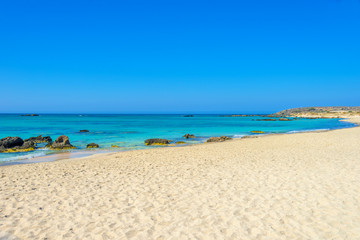 Fototapeta premium Elafonisi, one of the most famous beaches in the world, Crete, G