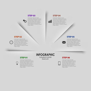 Info Graphic With Design Pocket Gray Template