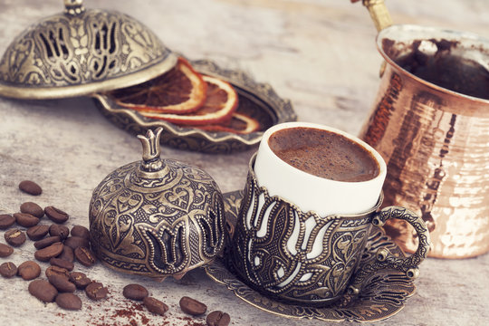 A cup of turkish coffee