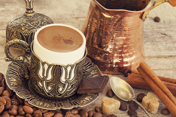 A cup of turkish coffee