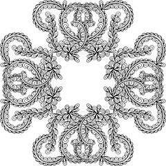 Hand drawn vector doodle mandala