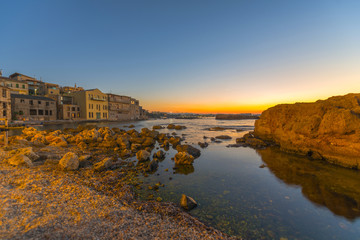 Sunset at Chania, Greece