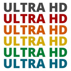 Ultra HD icons set