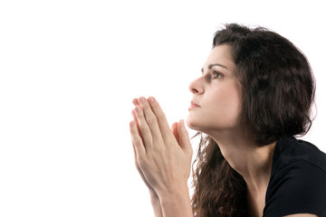 Woman Praying Hands