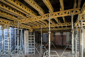 Construction of building.