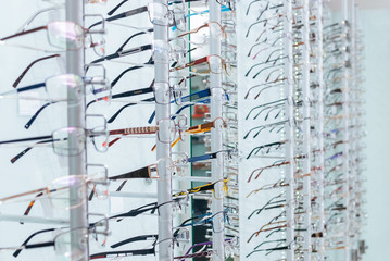 The selection of eyeglass frames