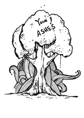 Tree you ashes card.