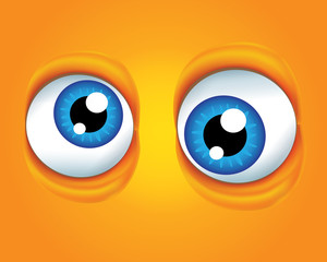 Vector illustration, background with eyes