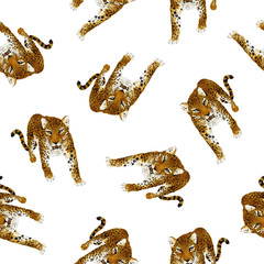 手描き　ヒョウ柄