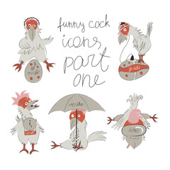 Иконки про петушка. Часть первая.