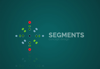 Vector outline minimal abstract geometric logo