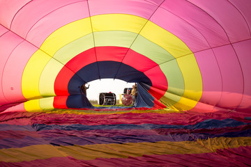 Obraz premium colorful hot air balloon inside