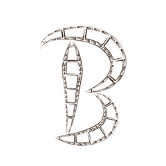 Obraz premium Filmstrip font