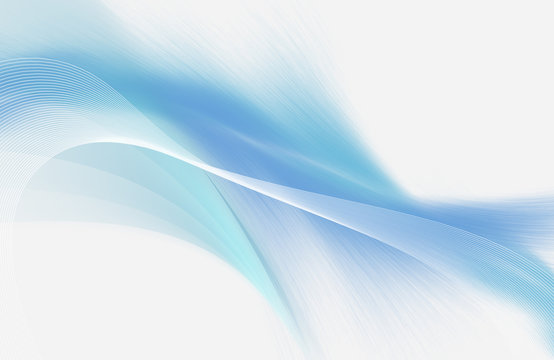 Light blue and white abstract background with mesh and smooth lines