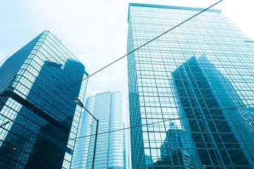 glass building in hong kong