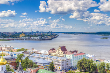 Top view  center  Nizhny Novgorod