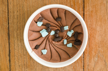 Chocolate Mint Italian ice cream tub
