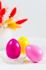 Obraz na płótnie Canvas Easter eggs isolated