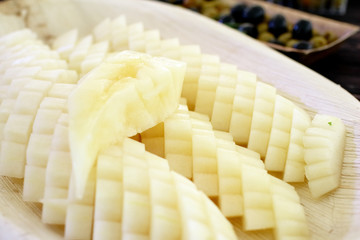 sliced melon