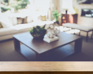 Blurred Living Room with Couches applying Retro Instagram Style