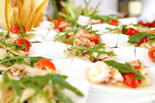 snacks on a buffet