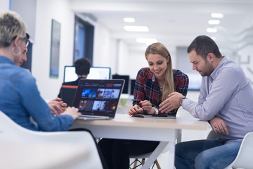 startup business team on meeting at modern office