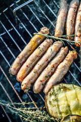 grilled sausages