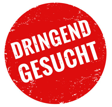 Dringend gesucht Stempel rot grunge