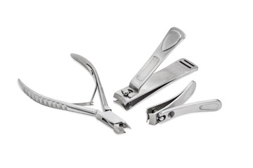 Three nail clippers different types and sizes