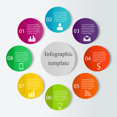 Digital infographics template