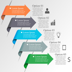 Infographics arrow template