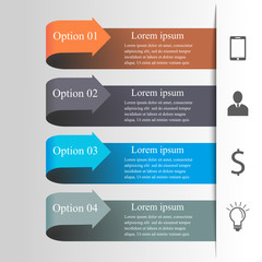 Infographics arrow template