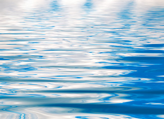 Abstract series of waves on the water surface