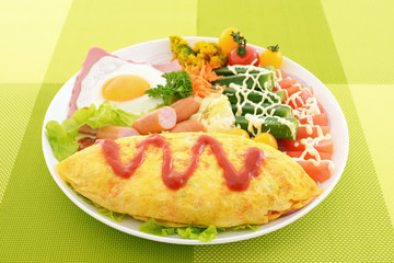 おいしそうなオムライス